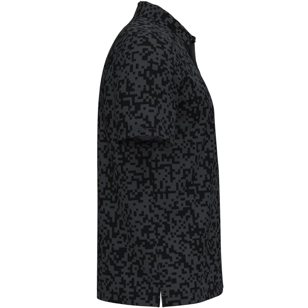 Under Armour T2G Printed Polo Shirt - Black/Castlerock/White - Image 4