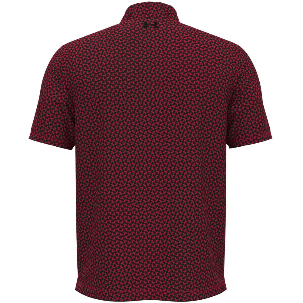 Under Armour T2G Printed Polo Shirt - Racer Red/Black/White - Image 3