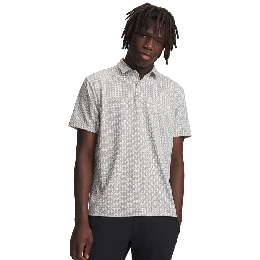 Under Armour T2G Printed Polo Shirt - Titanium/White/White - Image 4