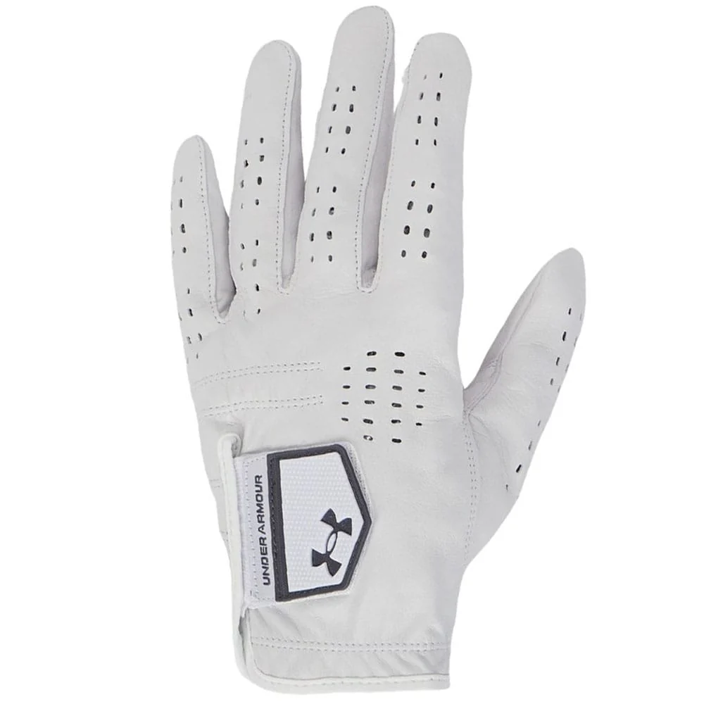 Under Armour Tour Leather Golf Glove - Castlerock/White - 3-Pack - Image 4