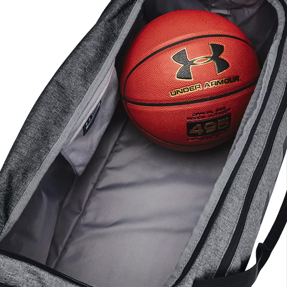 Under Armour Undeniable 5.0 Medium Duffle Bag - Black Medium Heather/Black/Metallic Silver - Image 6