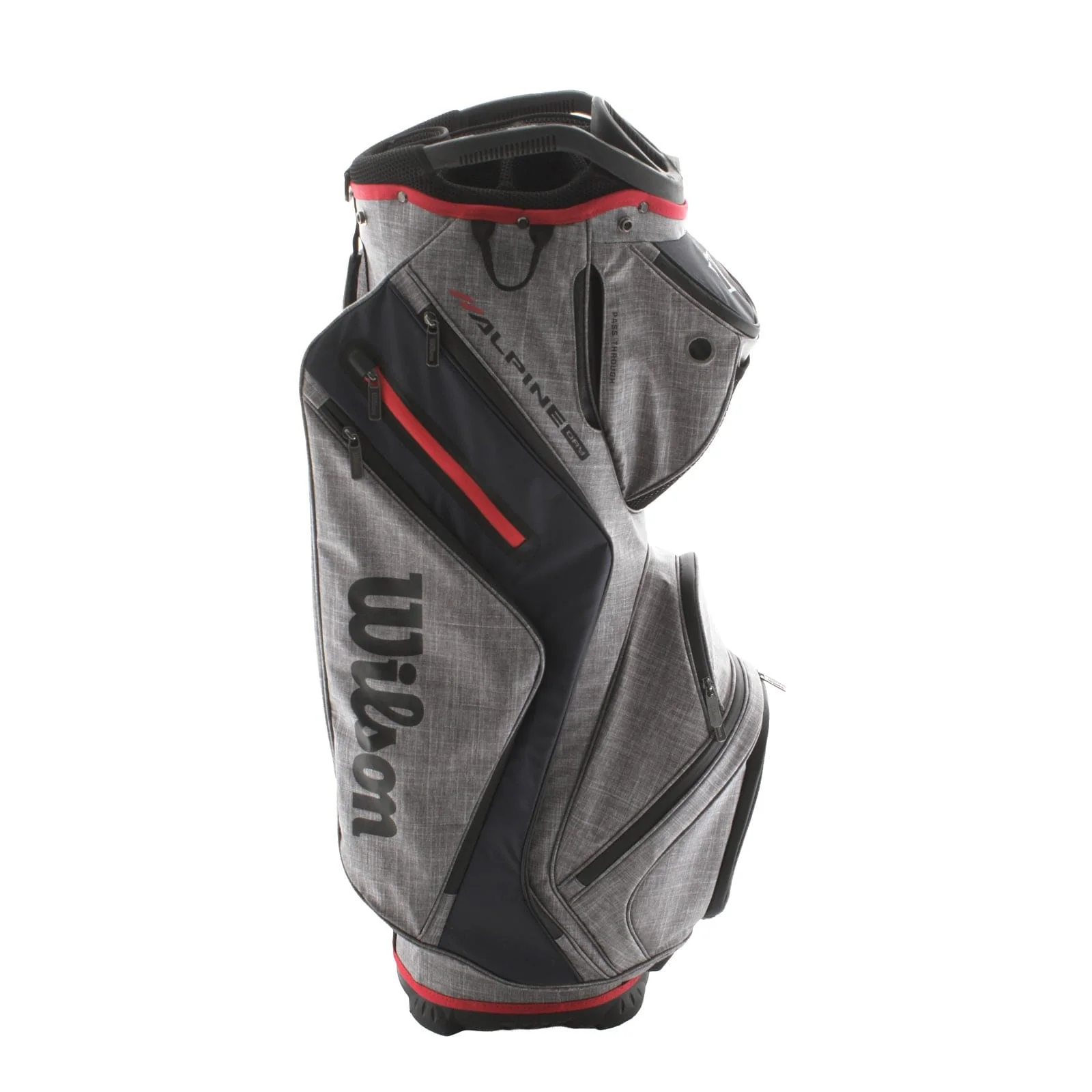 Wilson Alpine Cart Bag - Grey/Red - Image 3