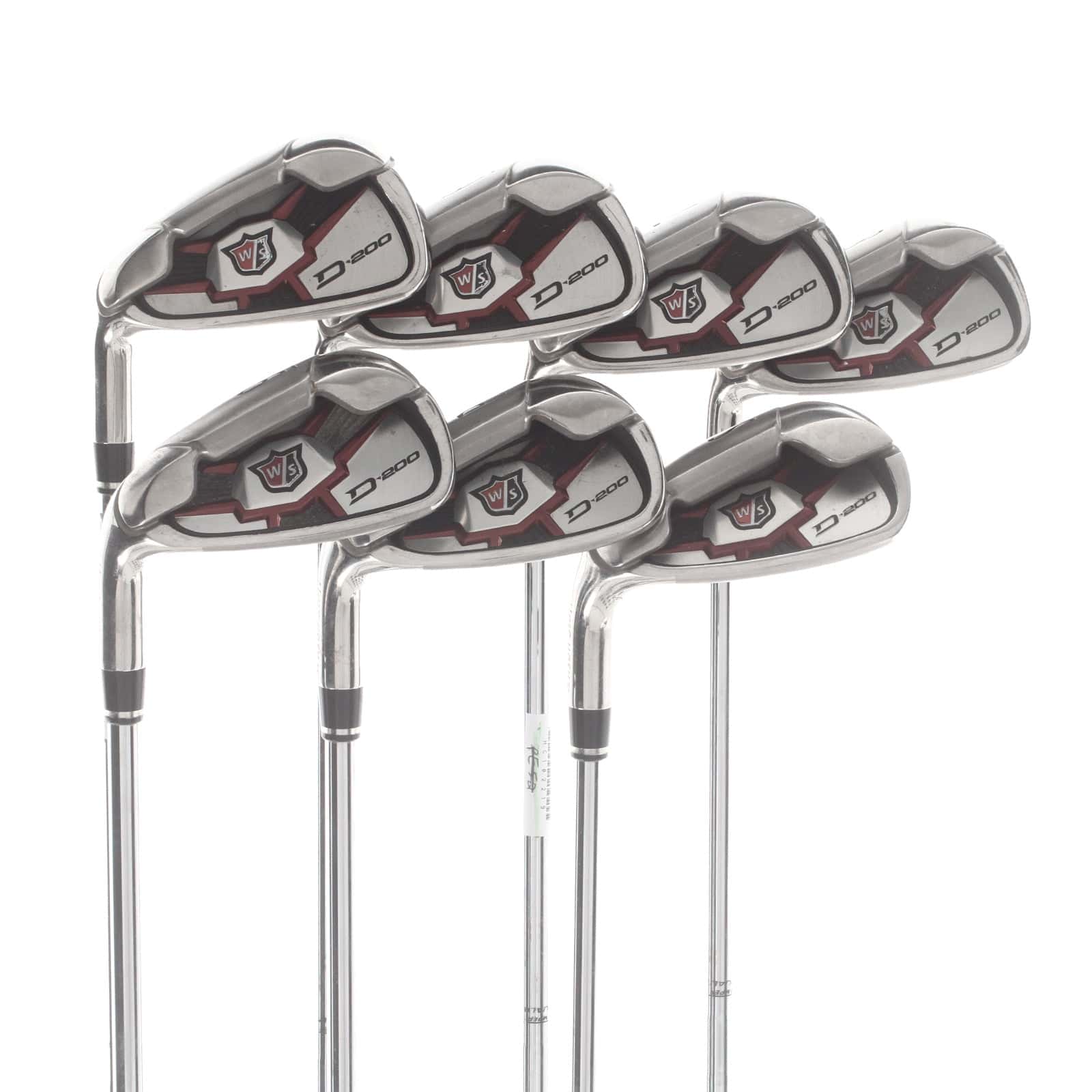 Wilson D100 Steel Mens Left Hand Irons 5-SW Uniflex - True Temper