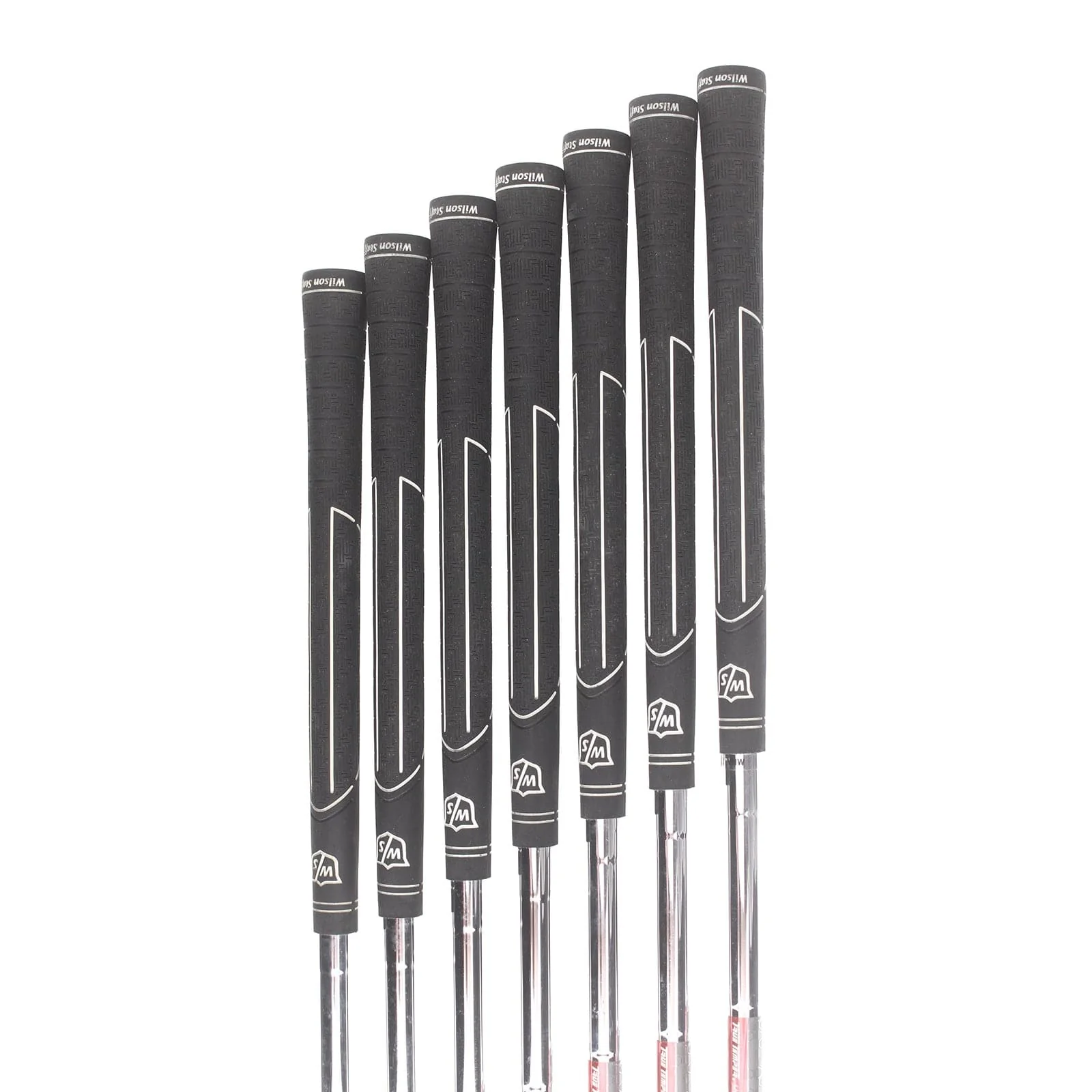 Wilson D100 Steel Mens Left Hand Irons 5-SW Uniflex - True Temper - Image 7