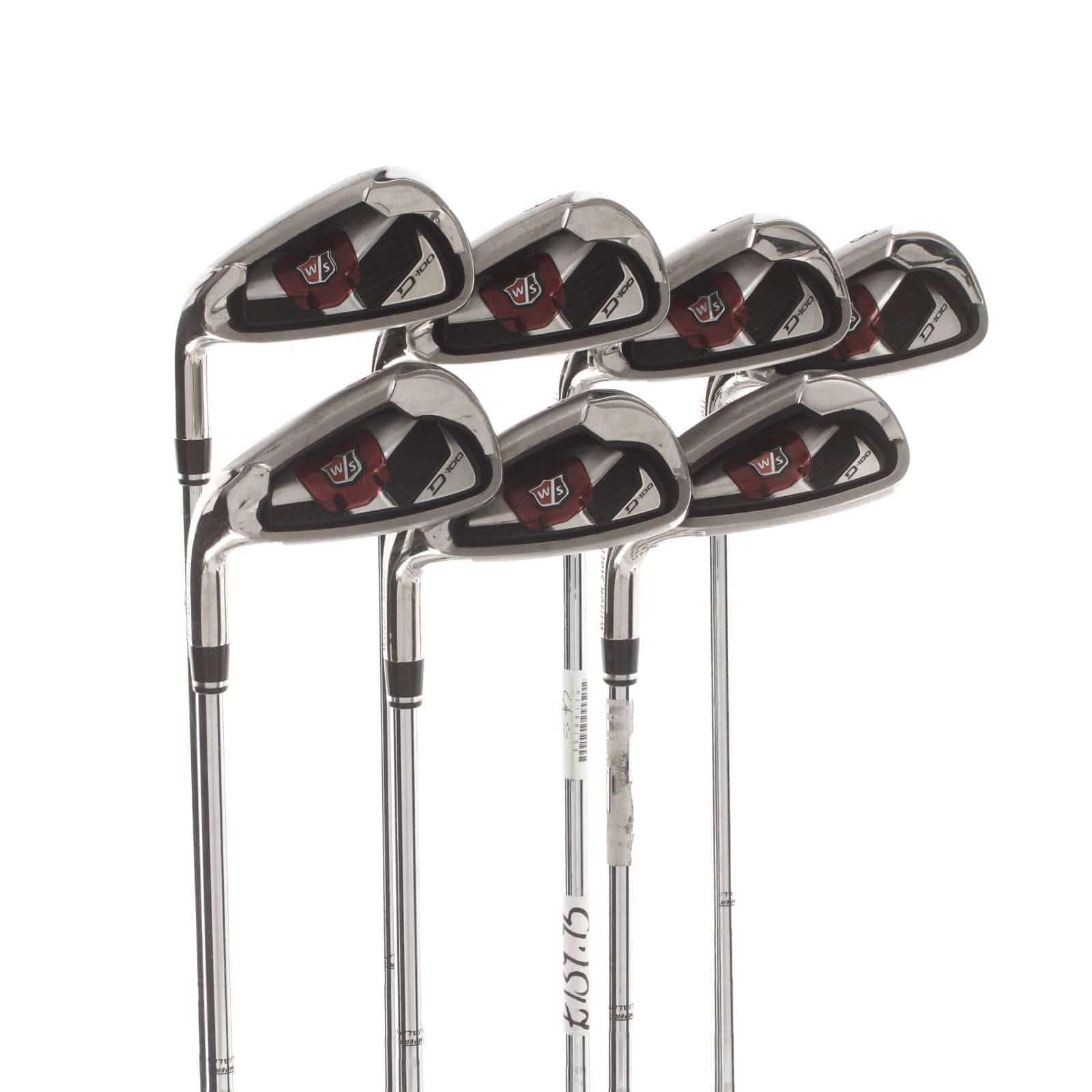 Wilson D100 Steel Mens Left Hand Irons 5-SW Uniflex - Wilson SL85