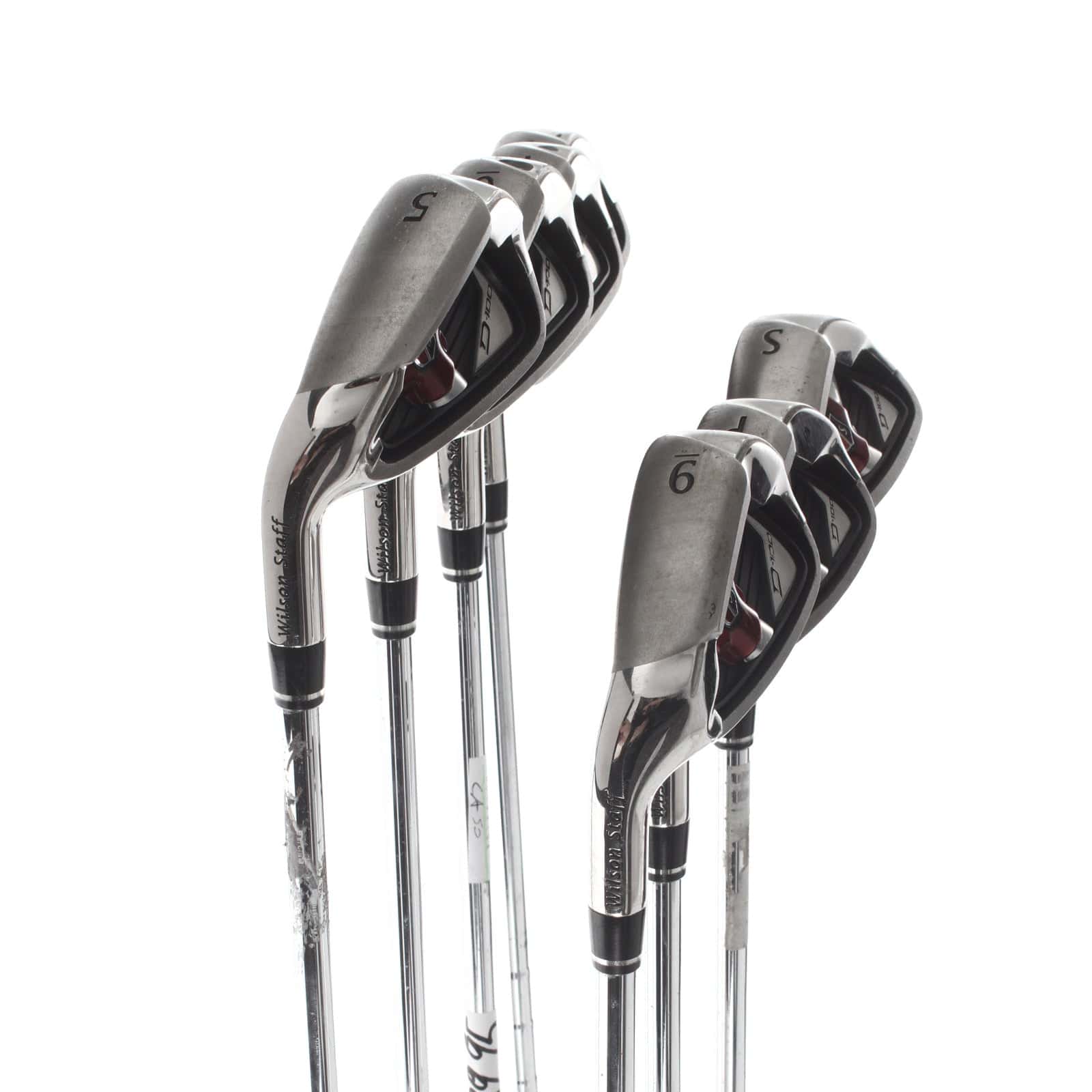 Wilson D100 Steel Mens Left Hand Irons 5-SW Uniflex - Wilson SL85 - Image 2