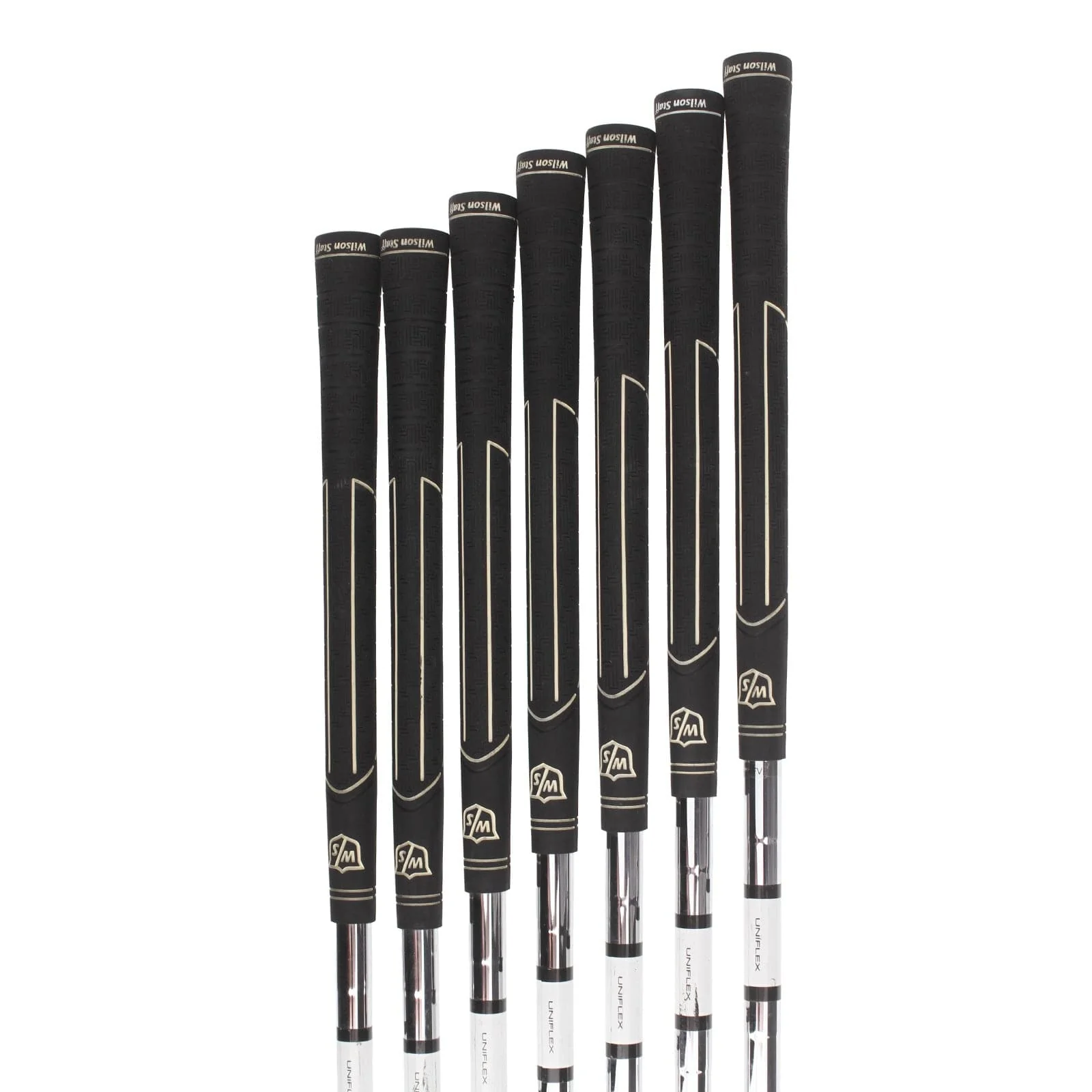 Wilson D100 Steel Mens Left Hand Irons 5-SW Uniflex - Wilson SL85 - Image 7