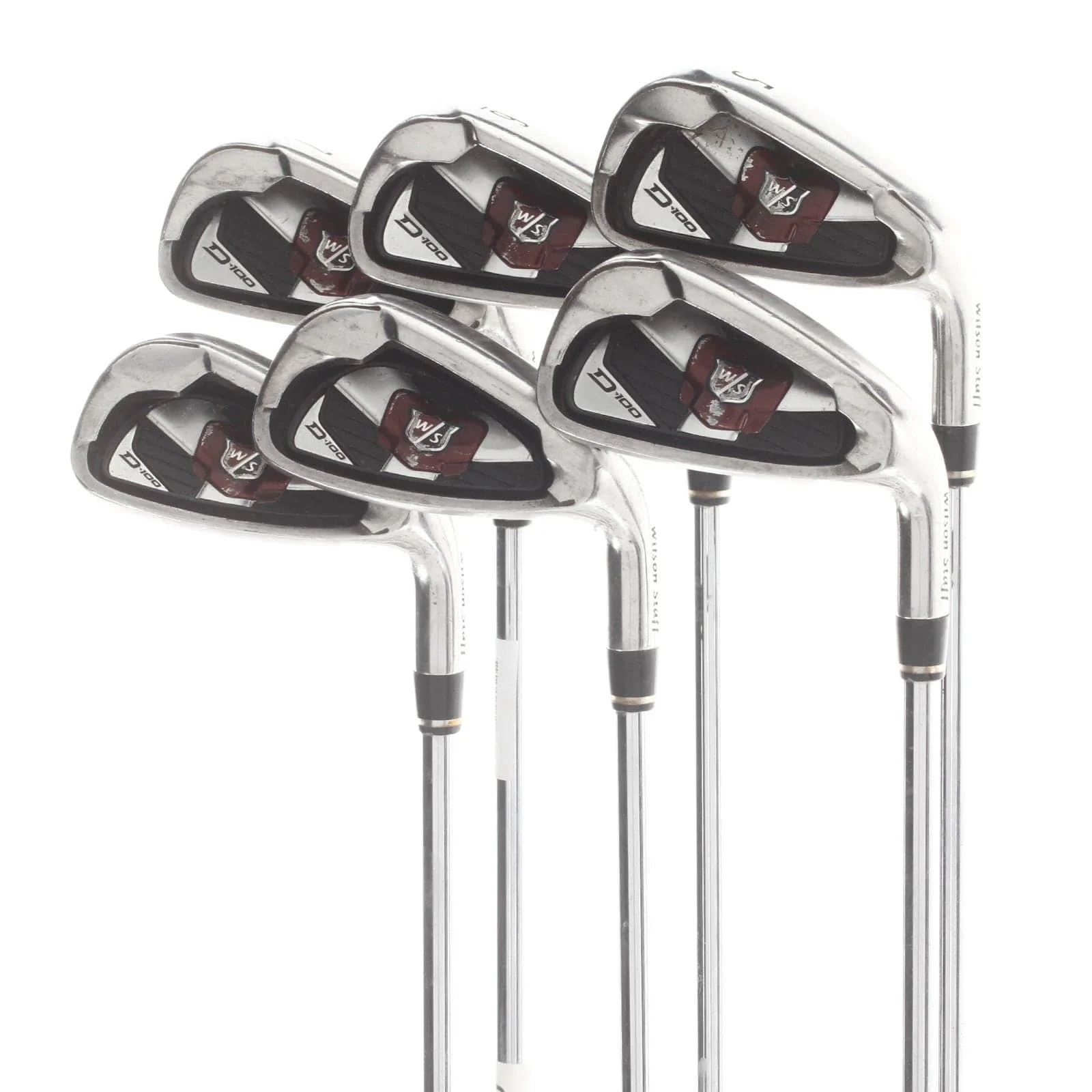 Wilson D100 Steel Mens Right Hand Irons 5-PW Uniflex - True Temper