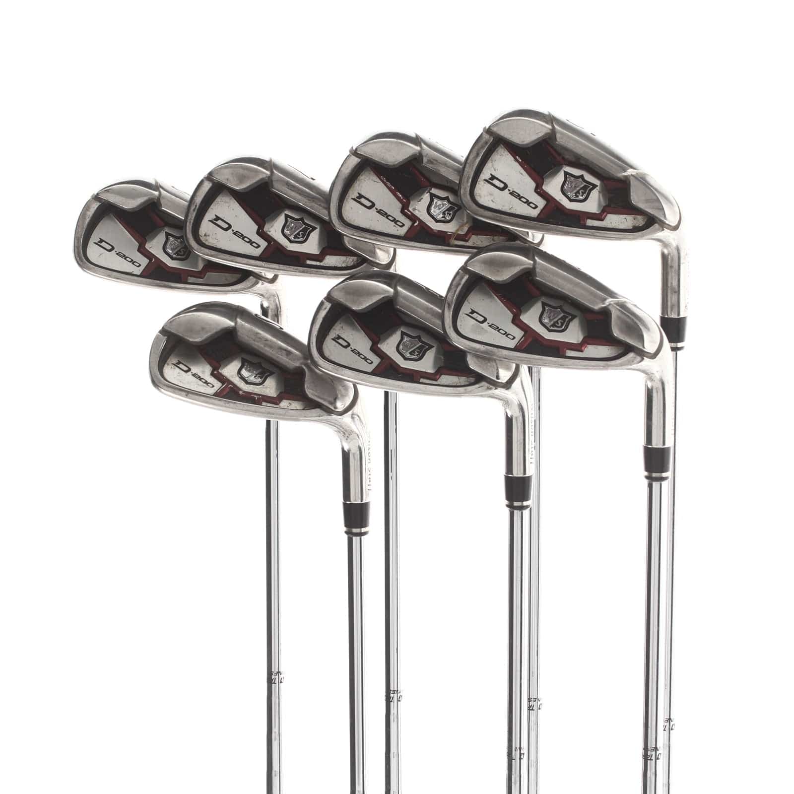 Wilson D200 Steel Mens Right Hand Irons 5-PW Uni-Flex - TrueTemper