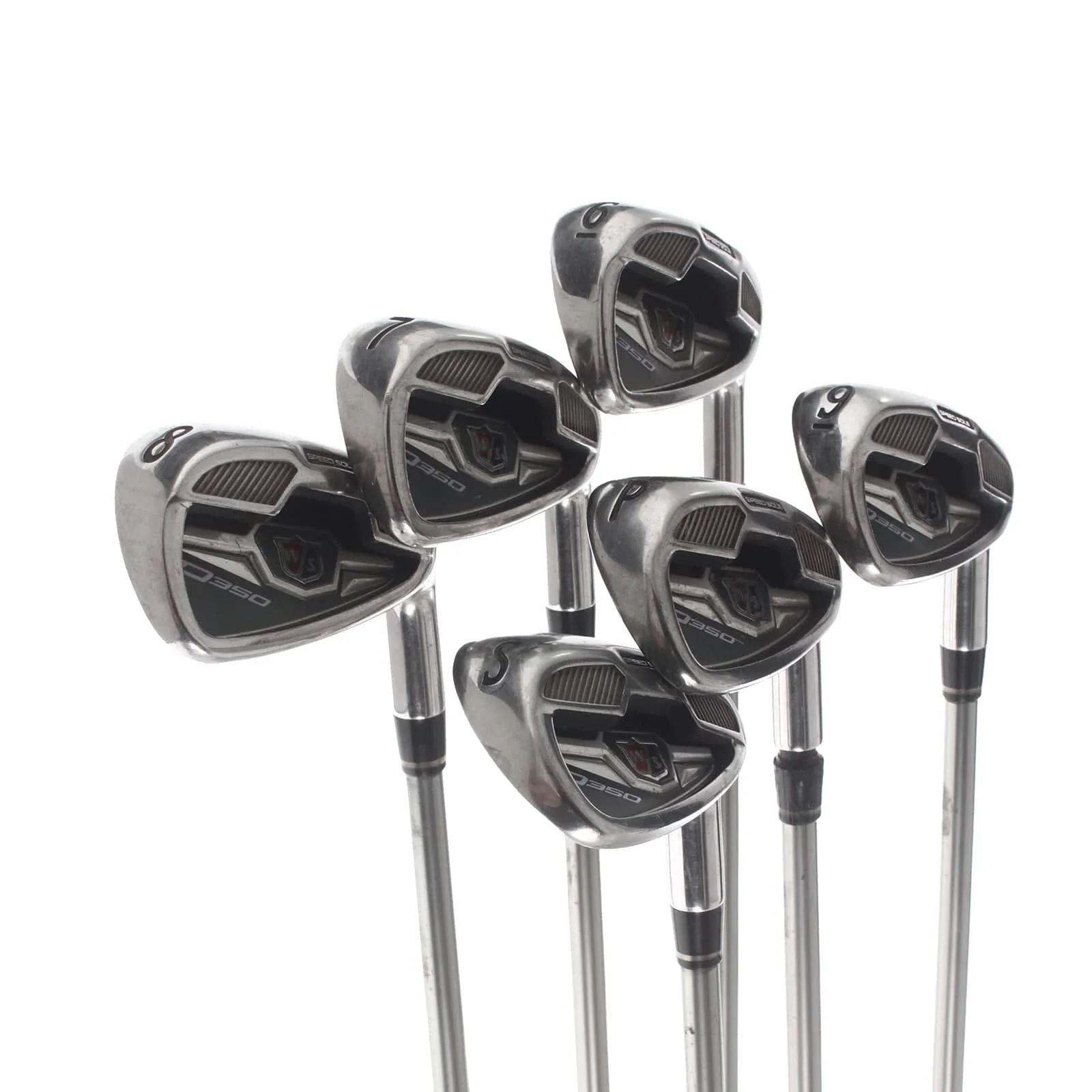 Wilson D350 Graphite Mens Right Hand Irons 6-SW Senior - UST Mamiya Elements Chrome 59FA - Image 2