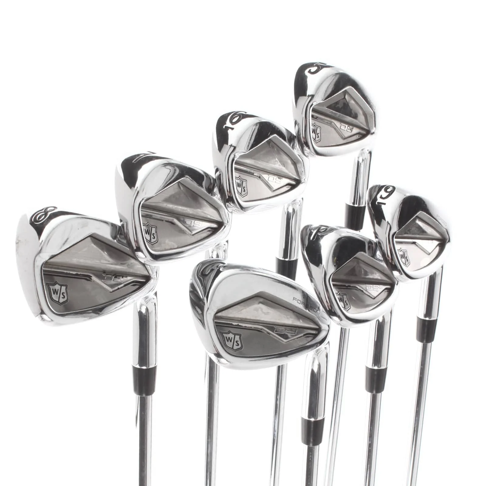 Wilson D9 Forged Steel Mens Right Hand Irons 5-GW Regular - Dynamic Gold 95 - Image 2