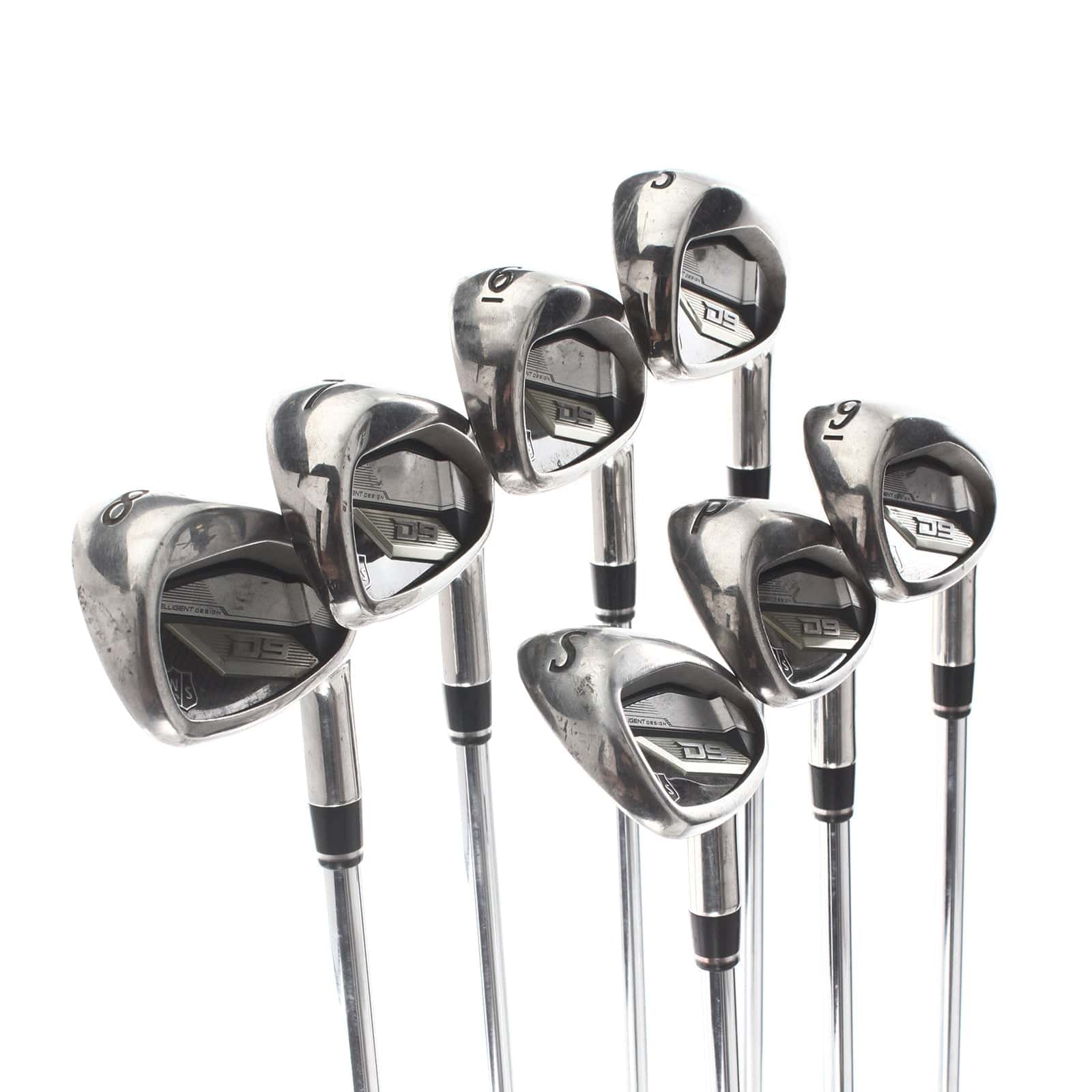 Wilson D9 Steel Mens Right Hand Irons 5-SW Regular - KBS Max Ultralite - Image 2