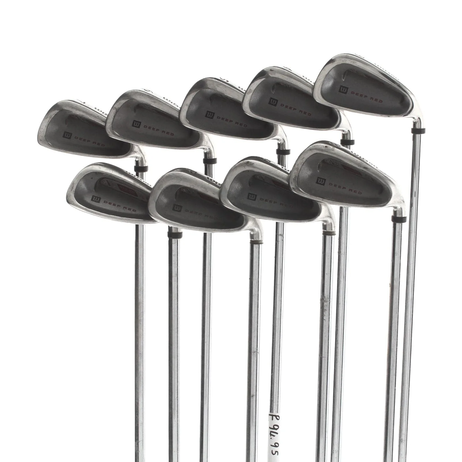 Wilson Deep Red Steel Mens Right Hand Irons 3-SW Regular - True Temper