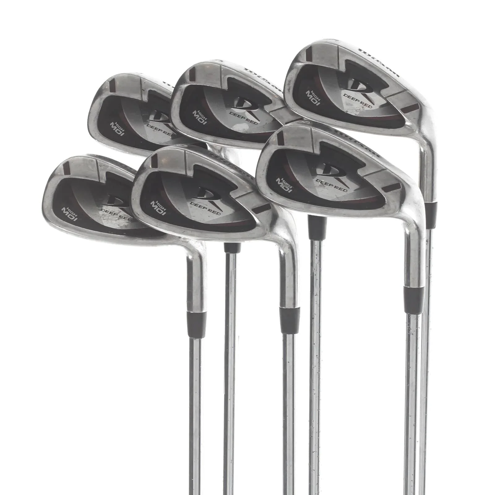 Wilson Deep Red Steel Mens Right Hand Irons 5-PW Uniflex - True Temper