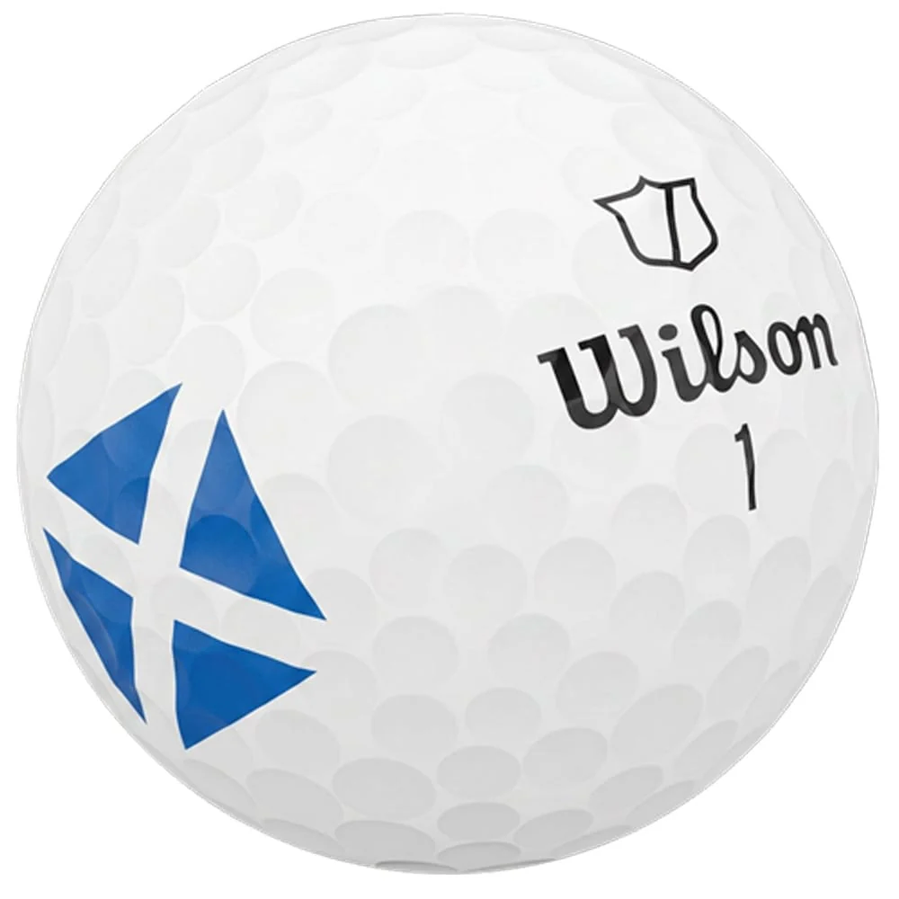 Wilson Duo Soft Golf Balls - Saltire - White - 12 Pack - Image 2