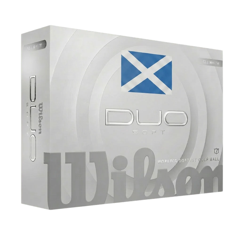 Wilson Duo Soft Golf Balls - Saltire - White - 12 Pack - Image 3