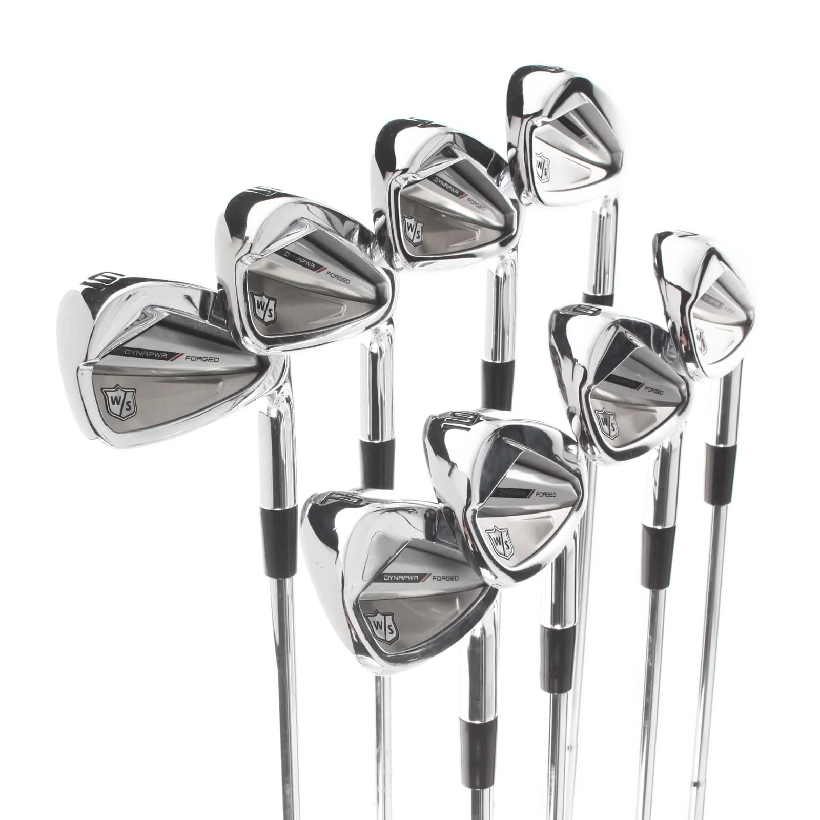 Wilson Dynapower Forged Steel Mens Right Hand Irons 3-PW Stiff - Dynamic Gold 115 S300 - Image 2