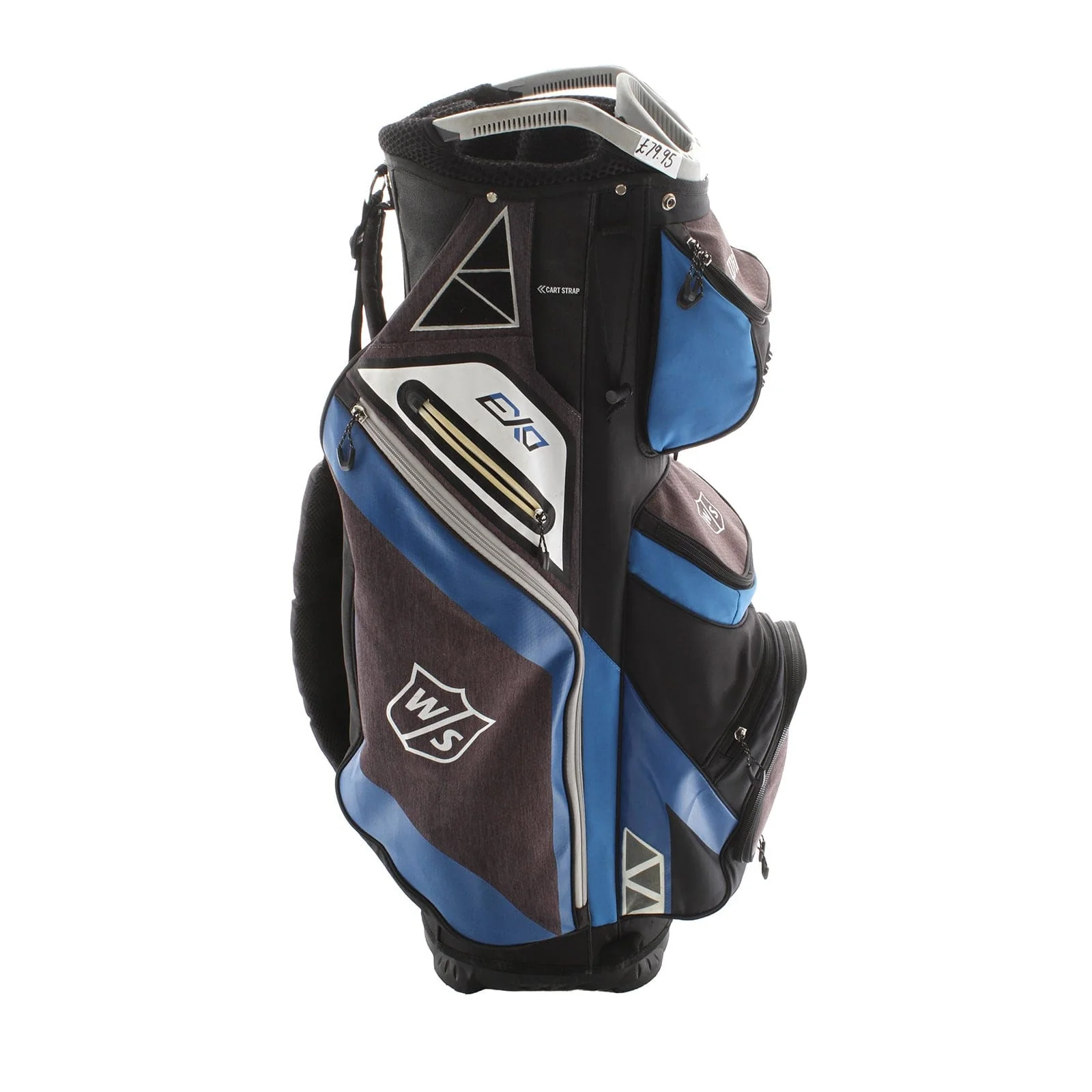Wilson EXO Cart Bag - Black/White/Blue - Image 3