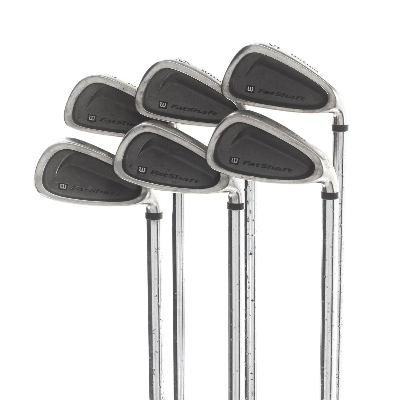 Wilson Fatshaft Steel Mens Right Hand Irons 5-GW Regular - Fatshaft Platinum