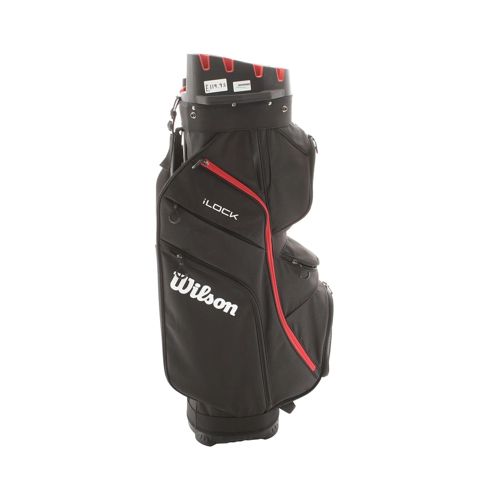 Wilson iLock Cart Bag - Black/Red - Image 3