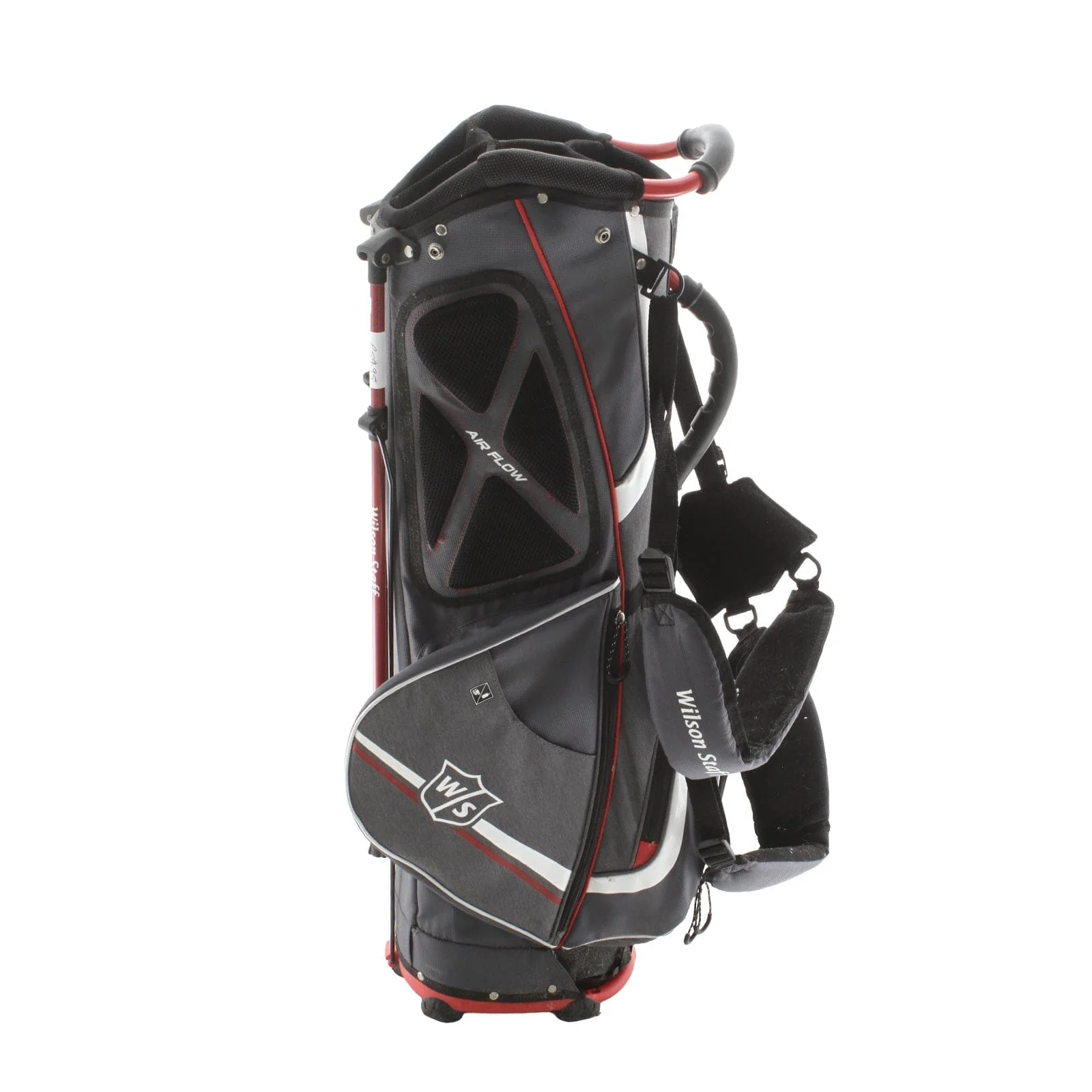 Wilson Nexus Stand Bag - Grey/White/Red - Image 4