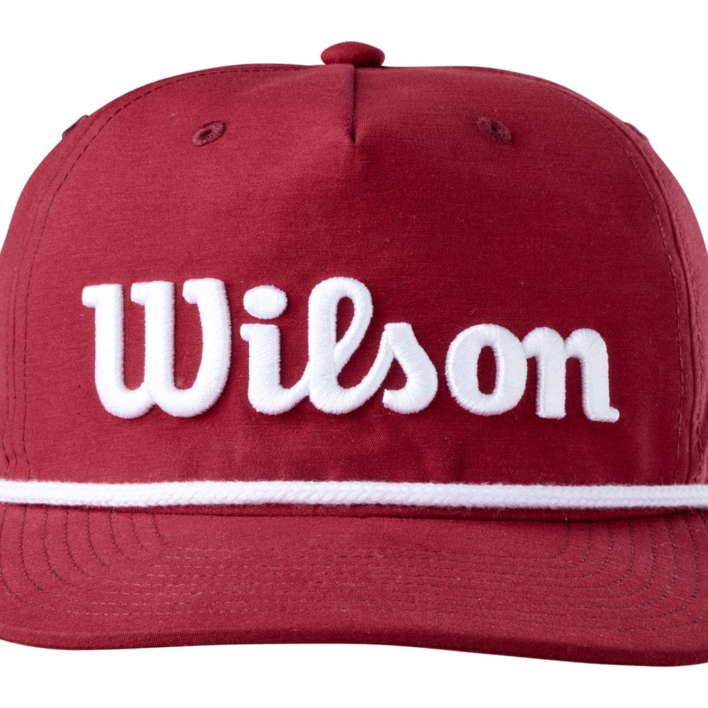 Wilson Retro Rope Snapback Cap - Burgundy - Image 3