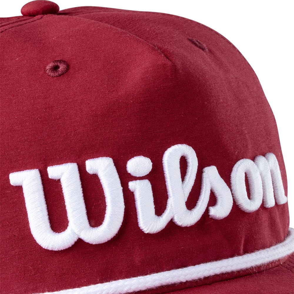 Wilson Retro Rope Snapback Cap - Burgundy - Image 5