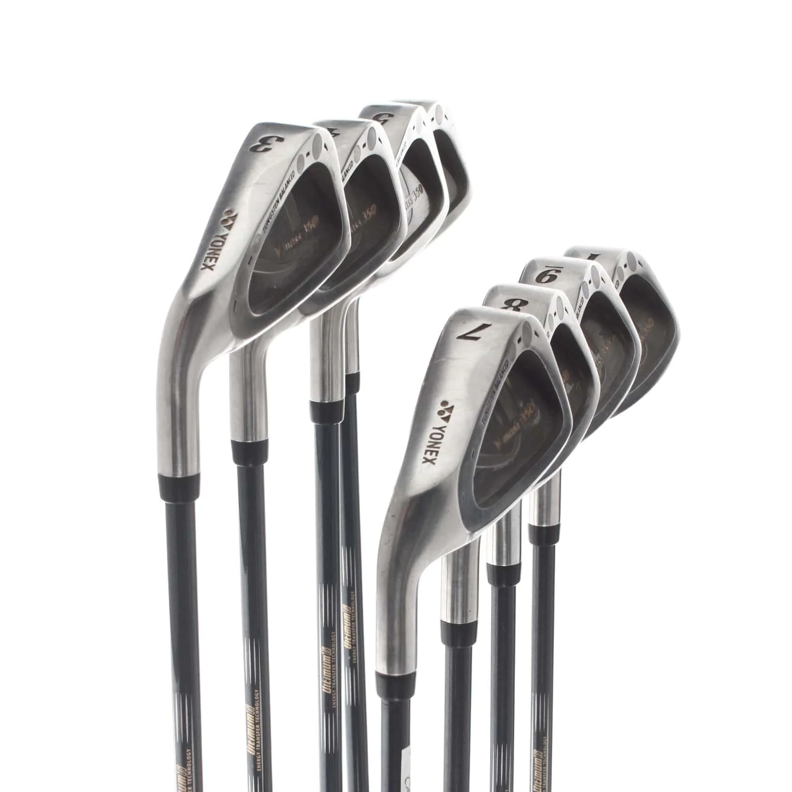 Yonex V-Mass 350 Graphite Mens Left Hand Irons 3-PW Regular - Yonex Ultimum Ti7 - Image 2